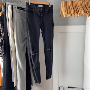 Black skinny free people jeans